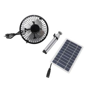10W Solar Panel Exhaust Fan Monocrystalline Silicon Solar Powered Ventilator Fan Kit With Stand For Pet House Chicken Coop RV Greenhouse