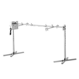 Electric BBQ Rotisserie Grill Kit, 56 Inch 132 lbs Capacity, Automatic 52W Motor Height Adjustable Universal Roaster Stand