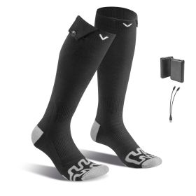 Heated Socks, 5000mAh Battery Powered, Rechargeable Heating Socks with 4 Heating Levels, Electric Heated Sock for Men Women