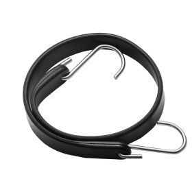 20 Piece Flat Bungee Cord, 20 mm Heavy Duty Bungee Straps with Steel S-Hooks, Includes 15", 21", 36", Elastic Bungee Rope for Cargo, Tarps