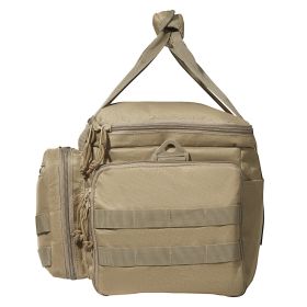Range Bag for 4 Pistols, Tactical Gun Range Bag with 3 Detachable Baffles & 6 Magazines (Item Size: 37 x 26 x 23 cm, product color: Brown)